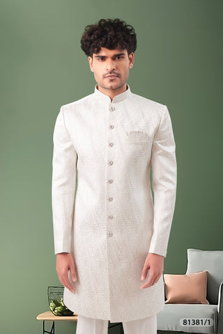 Ivory Jacquard Elegance