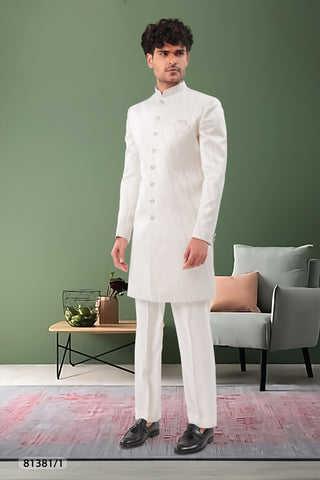 Ivory Jacquard Elegance