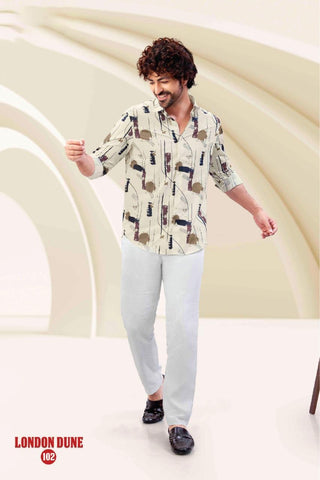 London Dune Abstract Print Shirt