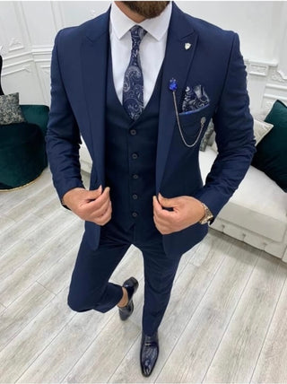 Blue 5 Piece Suits