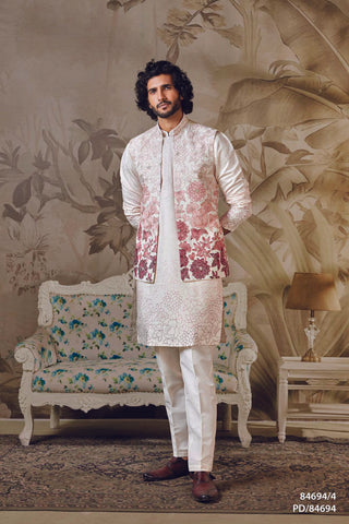 Floral Koti Kurta Set