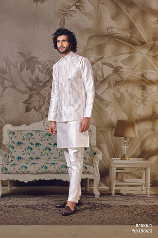 Ivory Elegance Koti Kurta Set