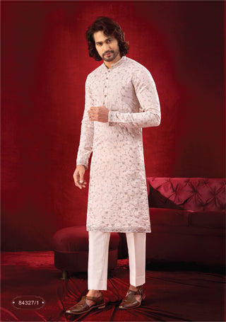 Rangin: Blush Bloom Kurta Set