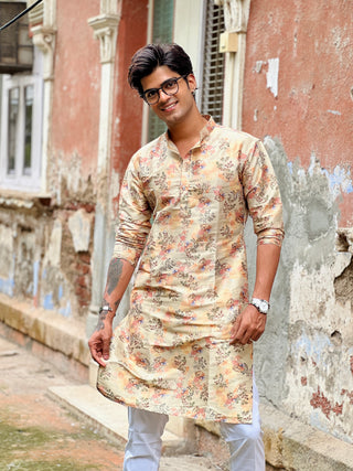 FLOWER PRINTED KURTA