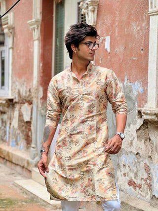 FLOWER PRINTED KURTA