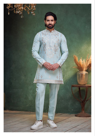 Aqua Regal Kurta Set