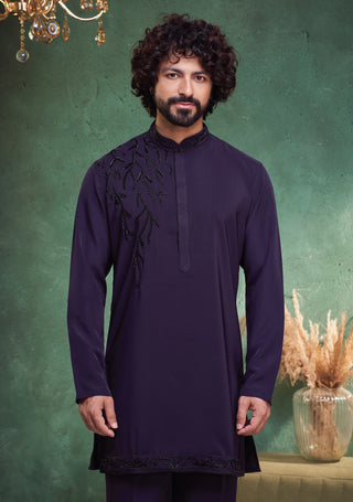 Midnight Majesty Kurta Set