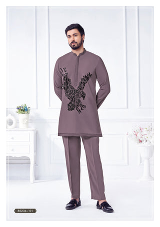 Geo-Eagle Embroidered Kurta Set