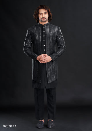 Midnight Mirage: Raah Collection - Black Tikki Ensemble