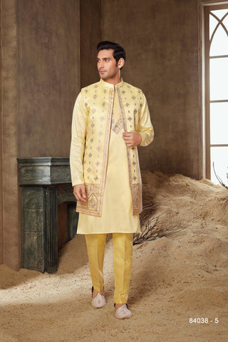 Naaz: Yellow Kurta Jacket