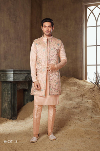 Naaz: Dark Pink Kurta Jacket