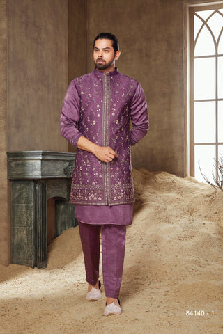 Naaz: Purple Kurta Jacket