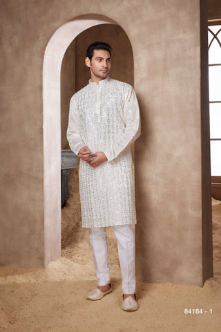 Naaz: White Kurta