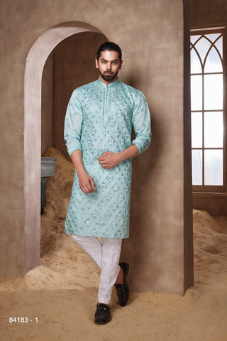 Naaz: Sky Blue Kurta