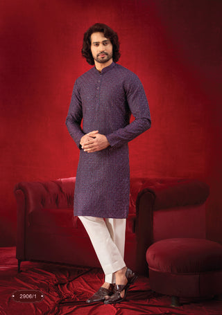 Rangin: Amethyst Majesty Kurta