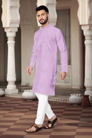 Lilac Elegance Kurta Set