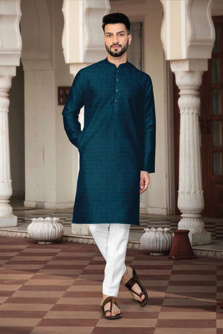 Classic Teal Kurta Set