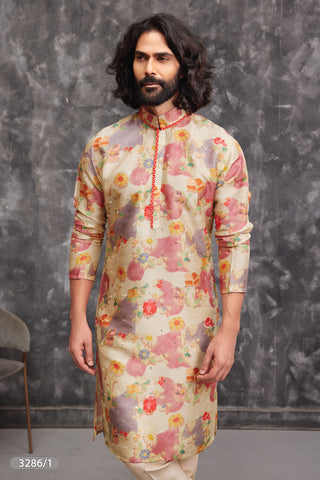 Vibrant Floral Printed Kurta Set