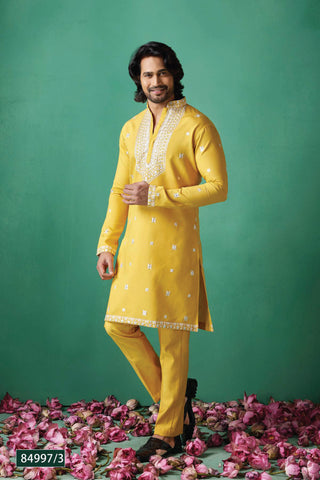 Radiant Yellow Embroidered Ensemble