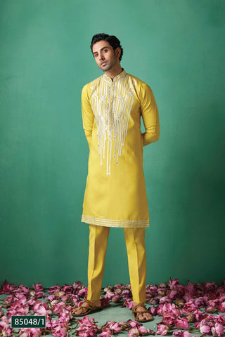 Saffron Harmony Kurta Set