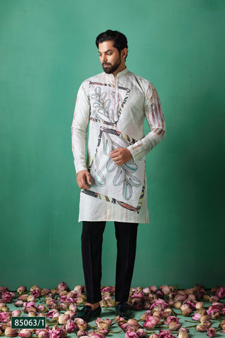 Contemporary Ivory Printed Kurta Set