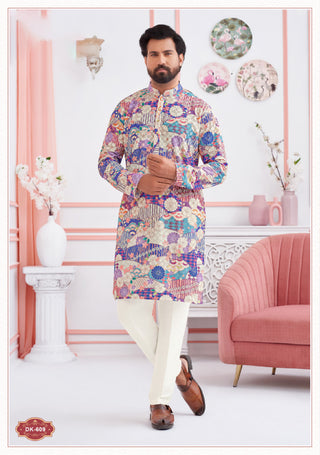 Royal Amethyst Figurework Kurta Set