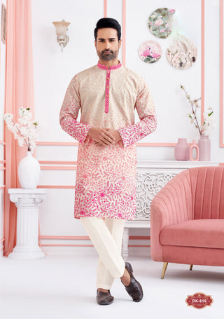 Blossom Pink Ombre Kurta Set