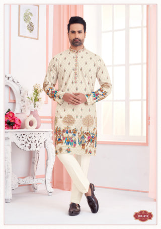 Royal Wedding Figure Work Kurta Set