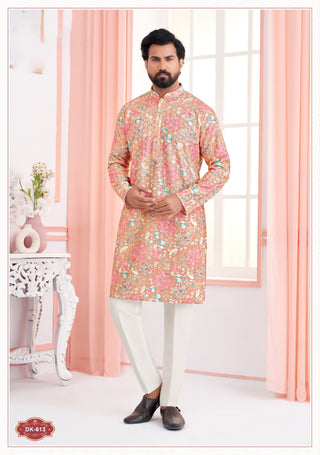 Blush Bloom Pink Kurta Set