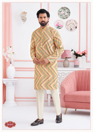 Zig Zag Elegance Kurta Set