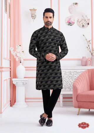 Dark Elegance Heavy Kurta with Pants