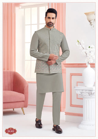 Aashirvaad Grey Koti Kurta Set