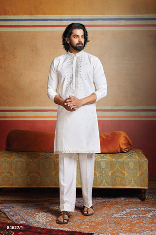 Radiant Ivory Gold Kurta Set