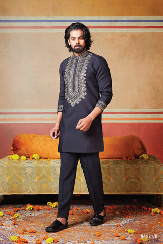 Midnight Elegance Kurta Set