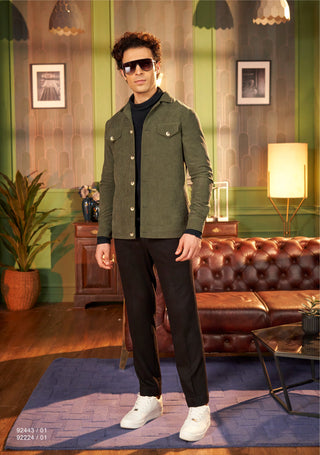 Urban Green Essentials: Casual Jacket Set