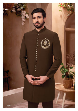 Regal Olive Nawabi Suit