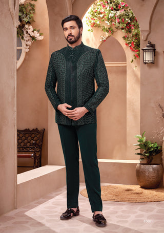 Emerald Majesty Jodhpuri Suit
